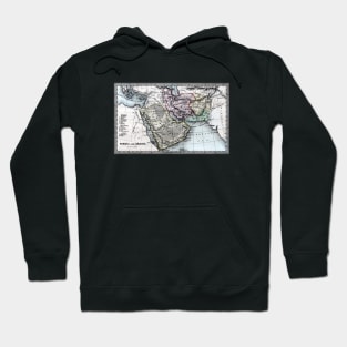 1835 Map of Persia and Arabia Hoodie